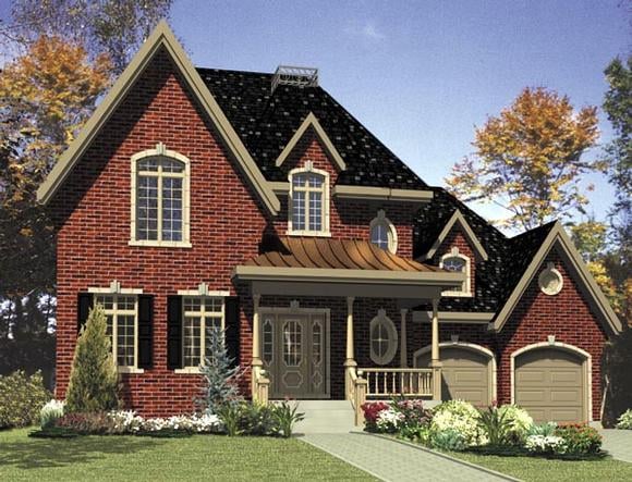 Southern House Plan 48285 with 3 Beds, 2 Baths, 1 Car Garage Elevation