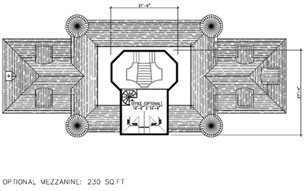 House Plan 48288 with 5 Beds, 5 Baths, 2 Car Garage Third Level Plan