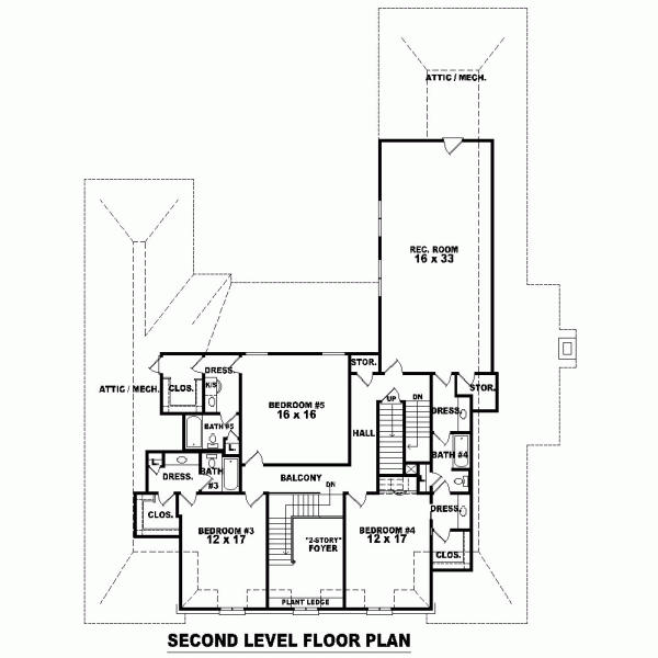 House Plan 48700 - Traditional Style with 5469 Sq Ft, 5 Bed, 4 Ba