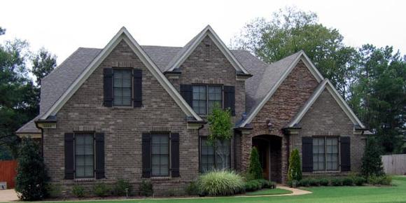 Country, European House Plan 48741 with 4 Beds, 4 Baths, 3 Car Garage Elevation