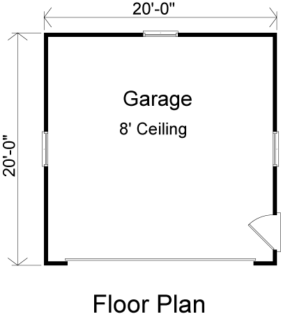 Traditional 2 Car Garage Plan 49044 First Level Plan
