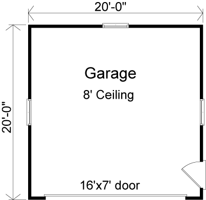 Traditional 2 Car Garage Plan 49045 First Level Plan