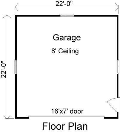 Traditional 2 Car Garage Plan 49046 First Level Plan