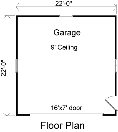 Traditional 2 Car Garage Plan 49047 First Level Plan