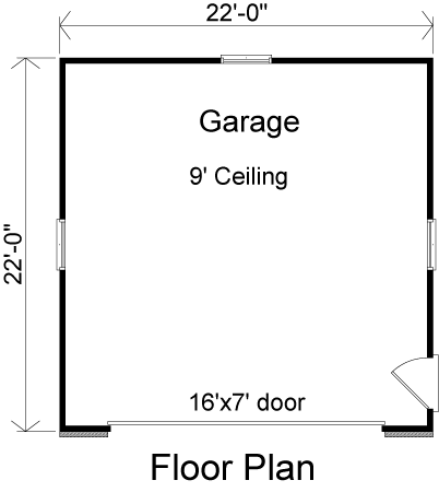 Traditional 2 Car Garage Plan 49055 First Level Plan