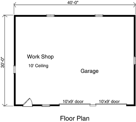 Ranch 2 Car Garage Plan 49149 First Level Plan