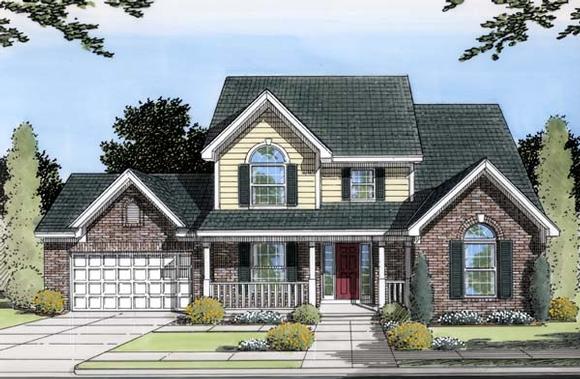 Traditional House Plan 50126 with 3 Beds, 3 Baths, 2 Car Garage Elevation