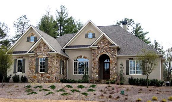 Ranch House Plan 50249 with 4 Beds, 4 Baths, 3 Car Garage Elevation