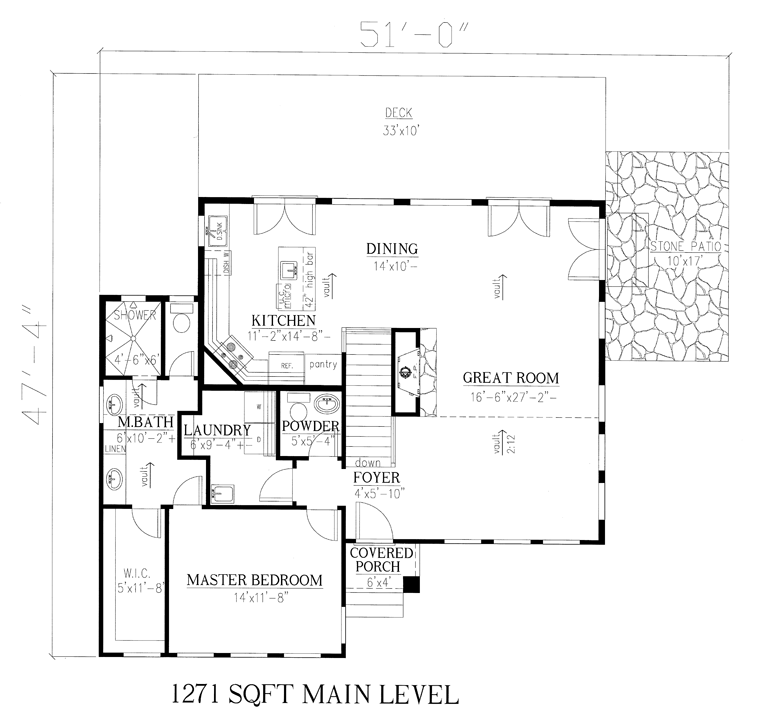 Contemporary, Craftsman, Modern House Plan 50258 with 3 Beds, 3 Baths Level One