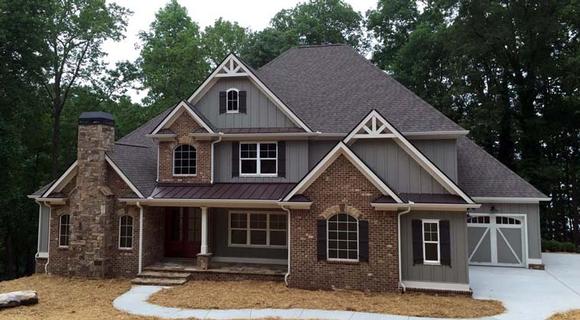 Craftsman, French Country, Traditional House Plan 50263 with 4 Beds, 4 Baths, 3 Car Garage Elevation