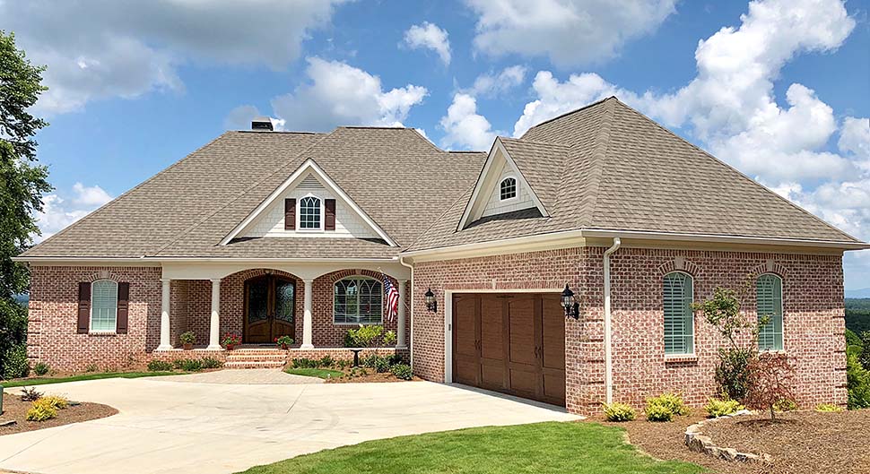 European, Traditional House Plan 50280 with 4 Beds, 4 Baths, 2 Car Garage Elevation