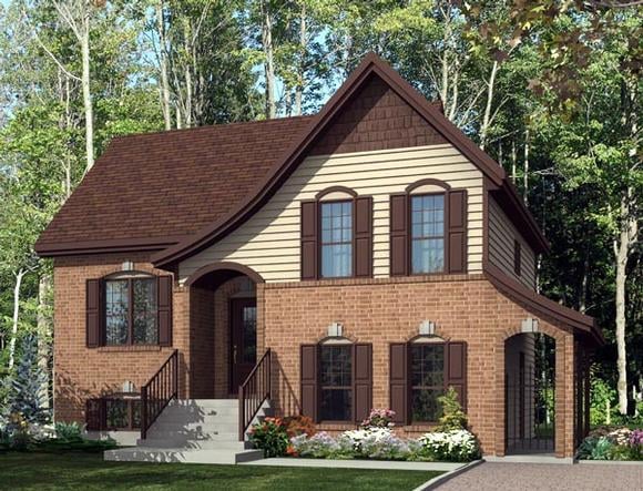 House Plan 50308 with 4 Beds, 2 Baths Elevation