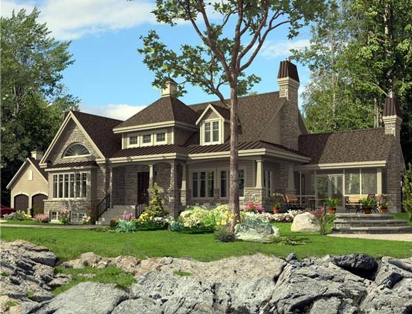 Colonial House Plan 50313 with 3 Beds, 3 Baths Elevation