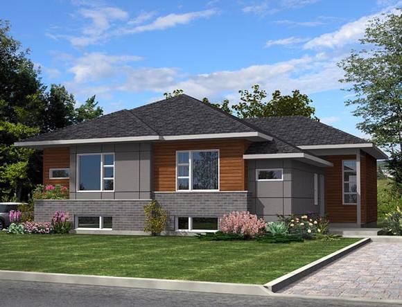 Contemporary Multi-Family Plan 50338 with 6 Beds, 4 Baths Elevation