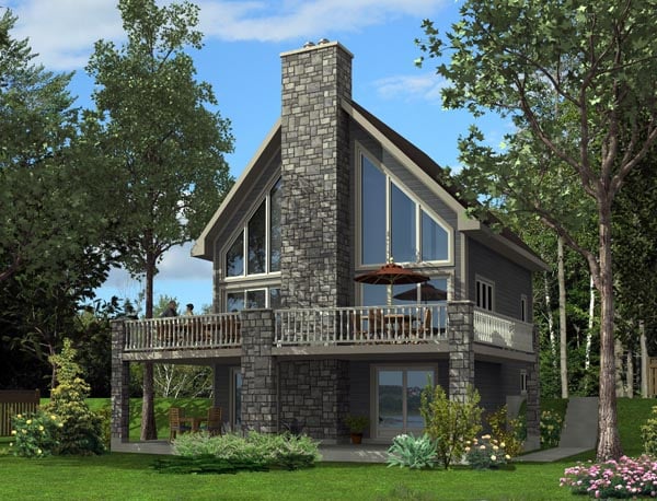 House Plan 50349 with 3 Beds, 3 Baths Elevation