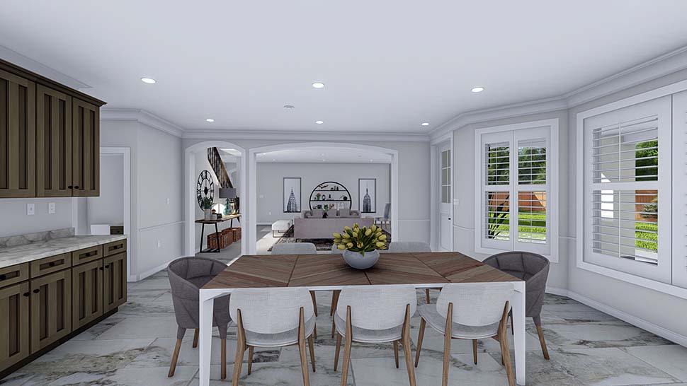 Plan with 3859 Sq. Ft., 5 Bedrooms, 4 Bathrooms, 3 Car Garage Picture 15