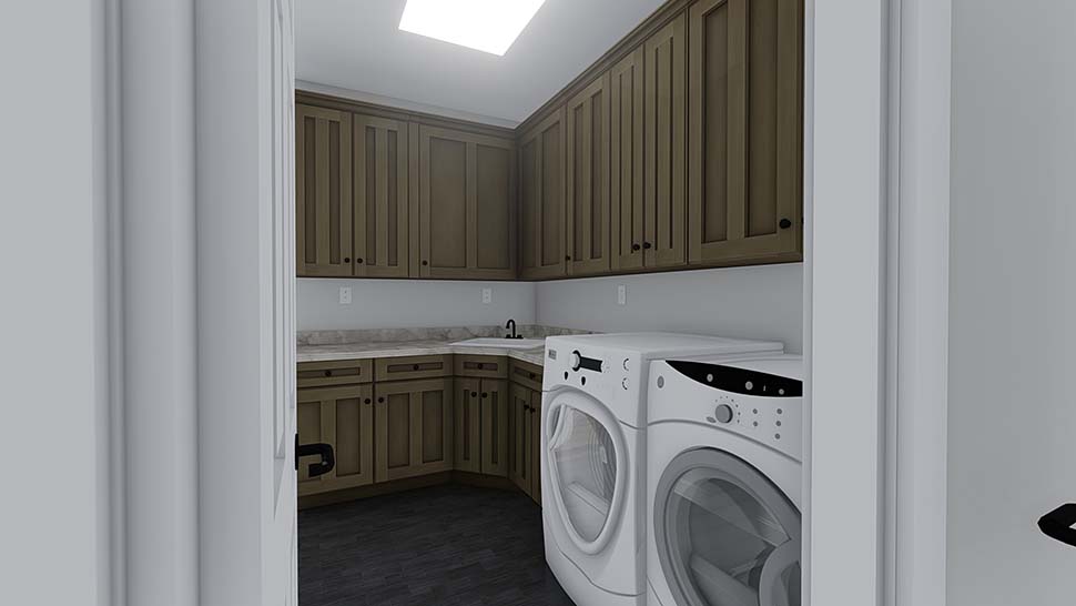 Plan with 3859 Sq. Ft., 5 Bedrooms, 4 Bathrooms, 3 Car Garage Picture 16