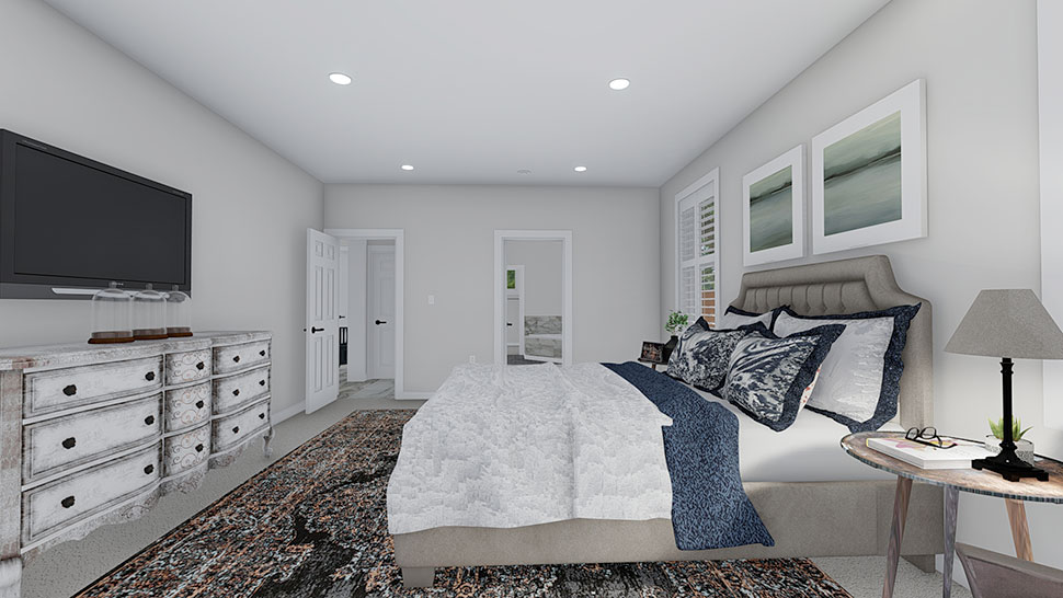 Plan with 3859 Sq. Ft., 5 Bedrooms, 4 Bathrooms, 3 Car Garage Picture 19