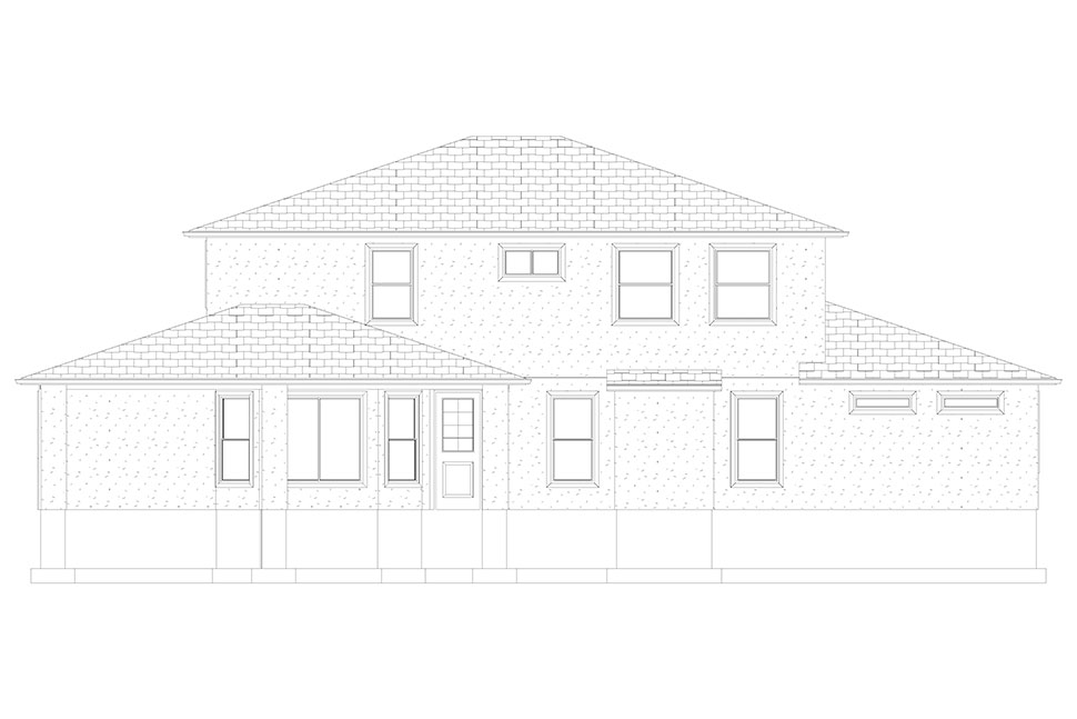 Plan with 3859 Sq. Ft., 5 Bedrooms, 4 Bathrooms, 3 Car Garage Picture 24