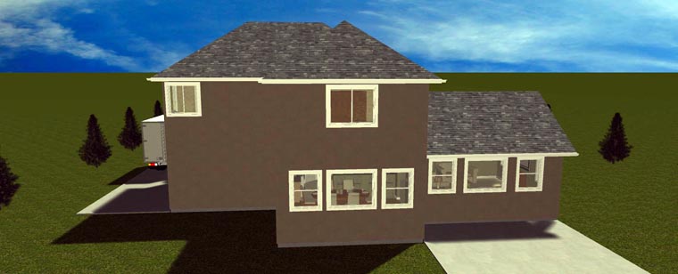 Plan with 3501 Sq. Ft., 4 Bedrooms, 4 Bathrooms, 3 Car Garage Picture 5