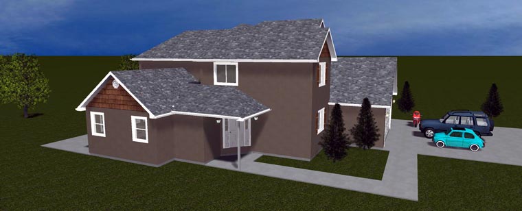 Plan with 3501 Sq. Ft., 4 Bedrooms, 4 Bathrooms, 3 Car Garage Picture 7