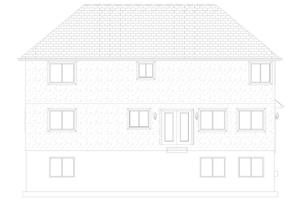 Plan with 3841 Sq. Ft., 5 Bedrooms, 4 Bathrooms, 2 Car Garage Picture 17