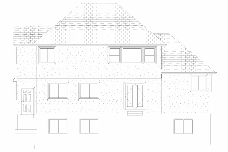 Plan with 3136 Sq. Ft., 5 Bedrooms, 4 Bathrooms, 2 Car Garage Picture 27