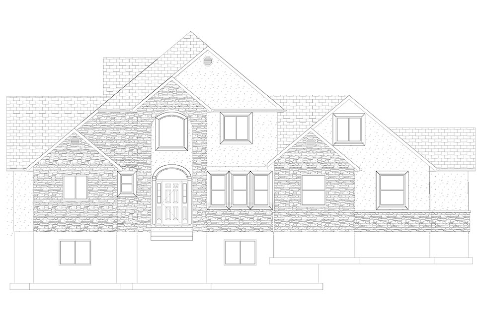 Plan with 4148 Sq. Ft., 5 Bedrooms, 4 Bathrooms, 3 Car Garage Picture 24