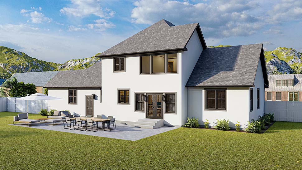 Plan with 4148 Sq. Ft., 5 Bedrooms, 4 Bathrooms, 3 Car Garage Picture 5