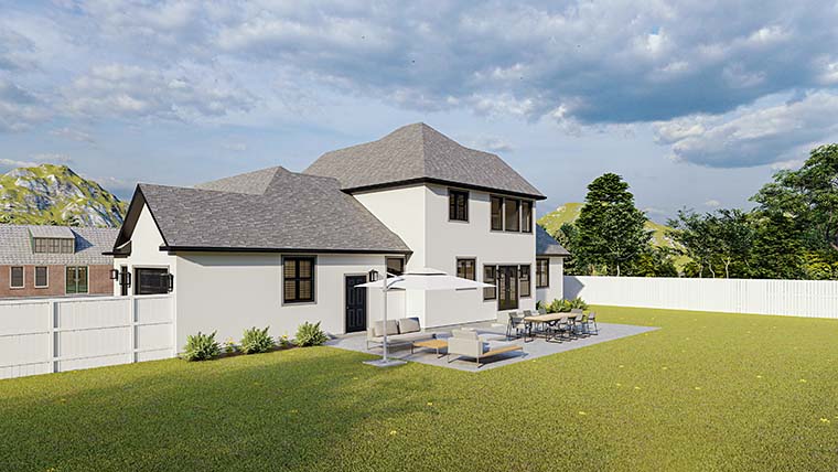 Plan with 4148 Sq. Ft., 5 Bedrooms, 4 Bathrooms, 3 Car Garage Picture 6