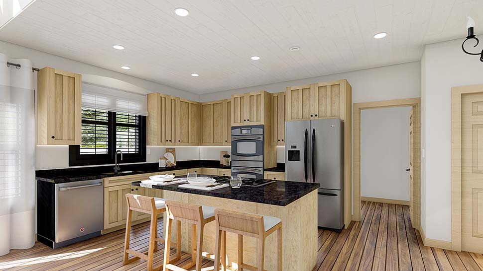 Plan with 4148 Sq. Ft., 5 Bedrooms, 4 Bathrooms, 3 Car Garage Picture 8