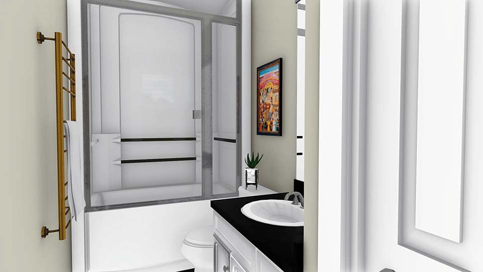 Plan with 3525 Sq. Ft., 5 Bedrooms, 3 Bathrooms, 3 Car Garage Picture 13