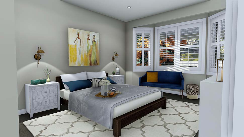 Plan with 3525 Sq. Ft., 5 Bedrooms, 3 Bathrooms, 3 Car Garage Picture 14