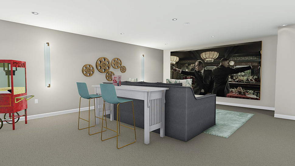 Plan with 3525 Sq. Ft., 5 Bedrooms, 3 Bathrooms, 3 Car Garage Picture 23