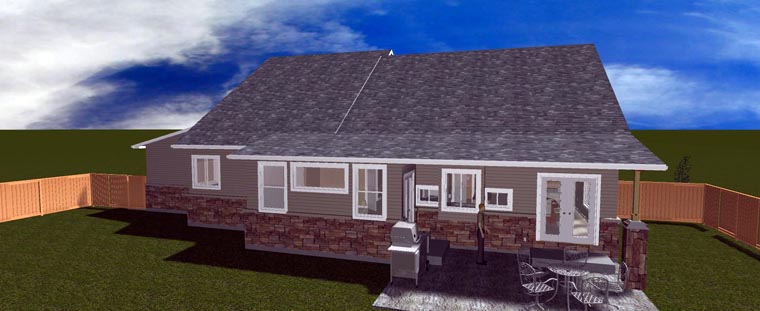 Plan with 3565 Sq. Ft., 3 Bedrooms, 3 Bathrooms, 3 Car Garage Picture 5