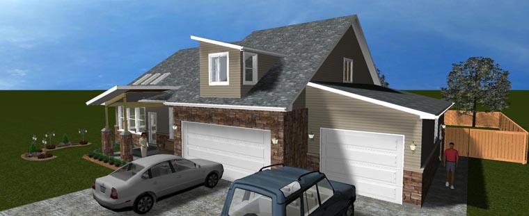 Plan with 3565 Sq. Ft., 3 Bedrooms, 3 Bathrooms, 3 Car Garage Picture 7