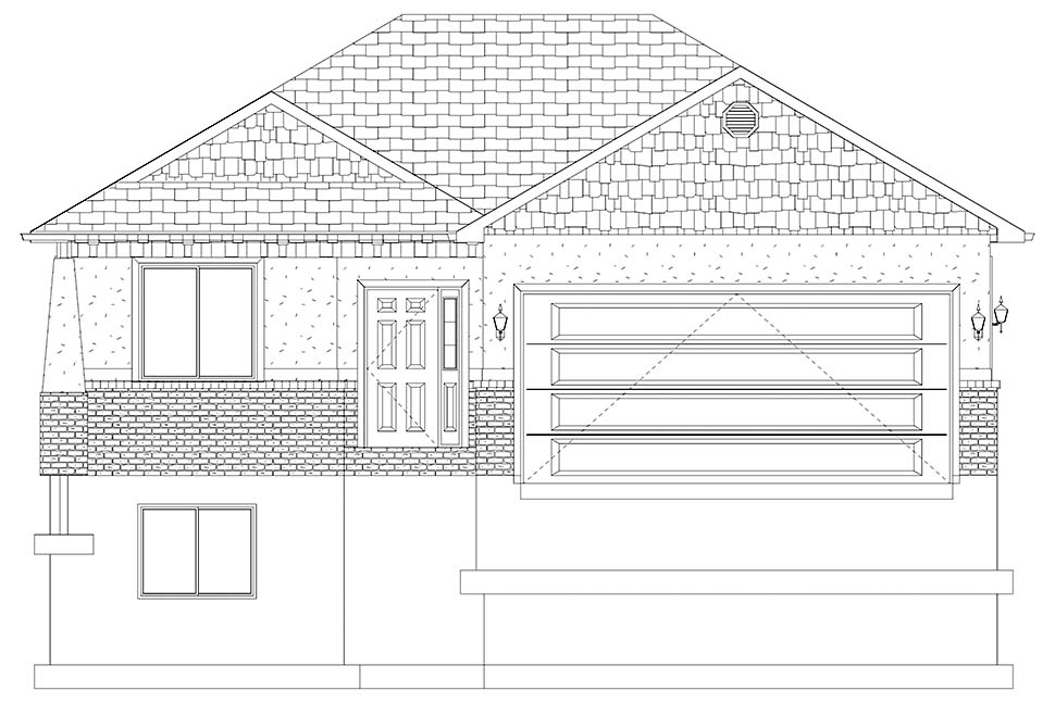 Plan with 3145 Sq. Ft., 5 Bedrooms, 3 Bathrooms, 2 Car Garage Picture 14