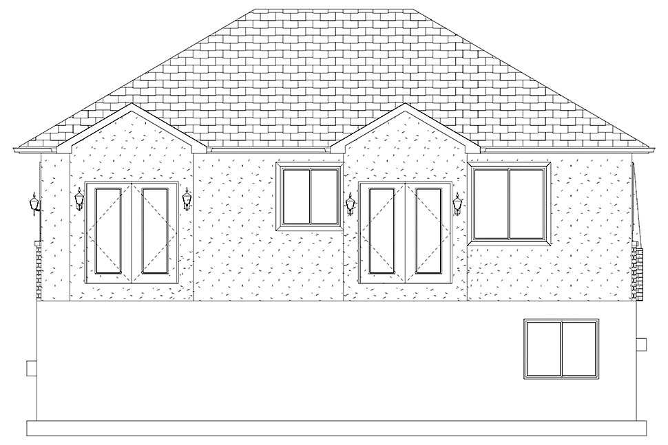 Plan with 3145 Sq. Ft., 5 Bedrooms, 3 Bathrooms, 2 Car Garage Picture 17