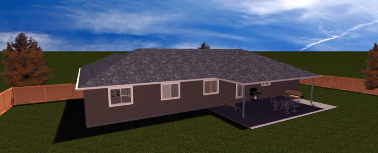 Plan with 2458 Sq. Ft., 3 Bedrooms, 2 Bathrooms, 2 Car Garage Picture 9