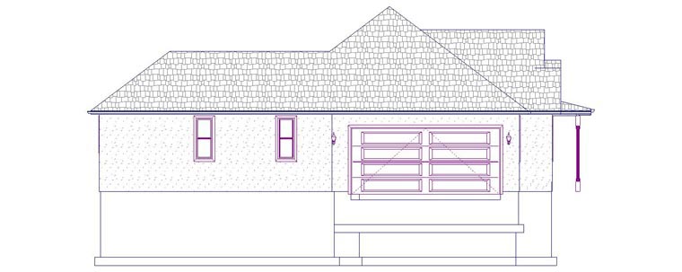 Plan with 4050 Sq. Ft., 5 Bedrooms, 3 Bathrooms, 2 Car Garage Picture 2