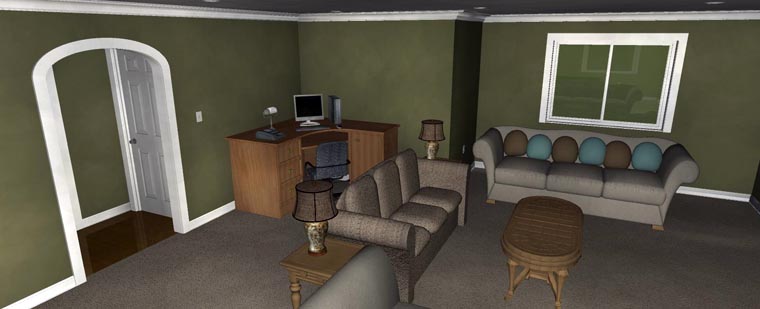 Plan with 4050 Sq. Ft., 5 Bedrooms, 3 Bathrooms, 2 Car Garage Picture 15