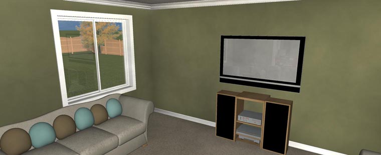 Plan with 4050 Sq. Ft., 5 Bedrooms, 3 Bathrooms, 2 Car Garage Picture 17