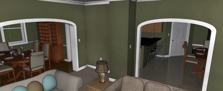 Plan with 4050 Sq. Ft., 5 Bedrooms, 3 Bathrooms, 2 Car Garage Picture 19