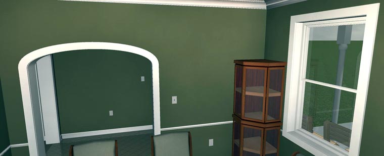 Plan with 4050 Sq. Ft., 5 Bedrooms, 3 Bathrooms, 2 Car Garage Picture 21