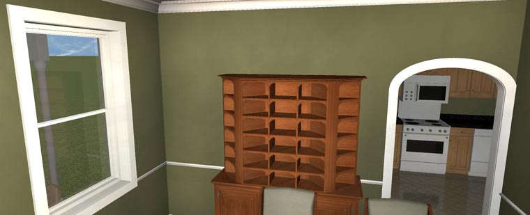 Plan with 4050 Sq. Ft., 5 Bedrooms, 3 Bathrooms, 2 Car Garage Picture 22