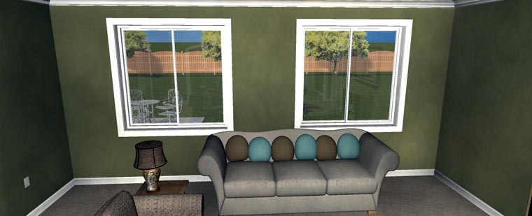 Plan with 4050 Sq. Ft., 5 Bedrooms, 3 Bathrooms, 2 Car Garage Picture 24