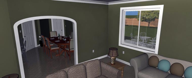 Plan with 4050 Sq. Ft., 5 Bedrooms, 3 Bathrooms, 2 Car Garage Picture 26