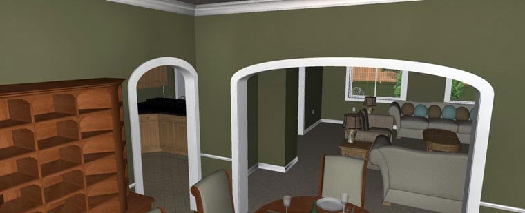 Plan with 4050 Sq. Ft., 5 Bedrooms, 3 Bathrooms, 2 Car Garage Picture 27