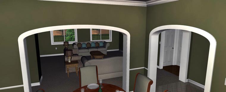 Plan with 4050 Sq. Ft., 5 Bedrooms, 3 Bathrooms, 2 Car Garage Picture 29