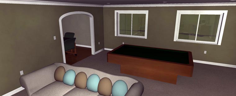 Plan with 4050 Sq. Ft., 5 Bedrooms, 3 Bathrooms, 2 Car Garage Picture 9